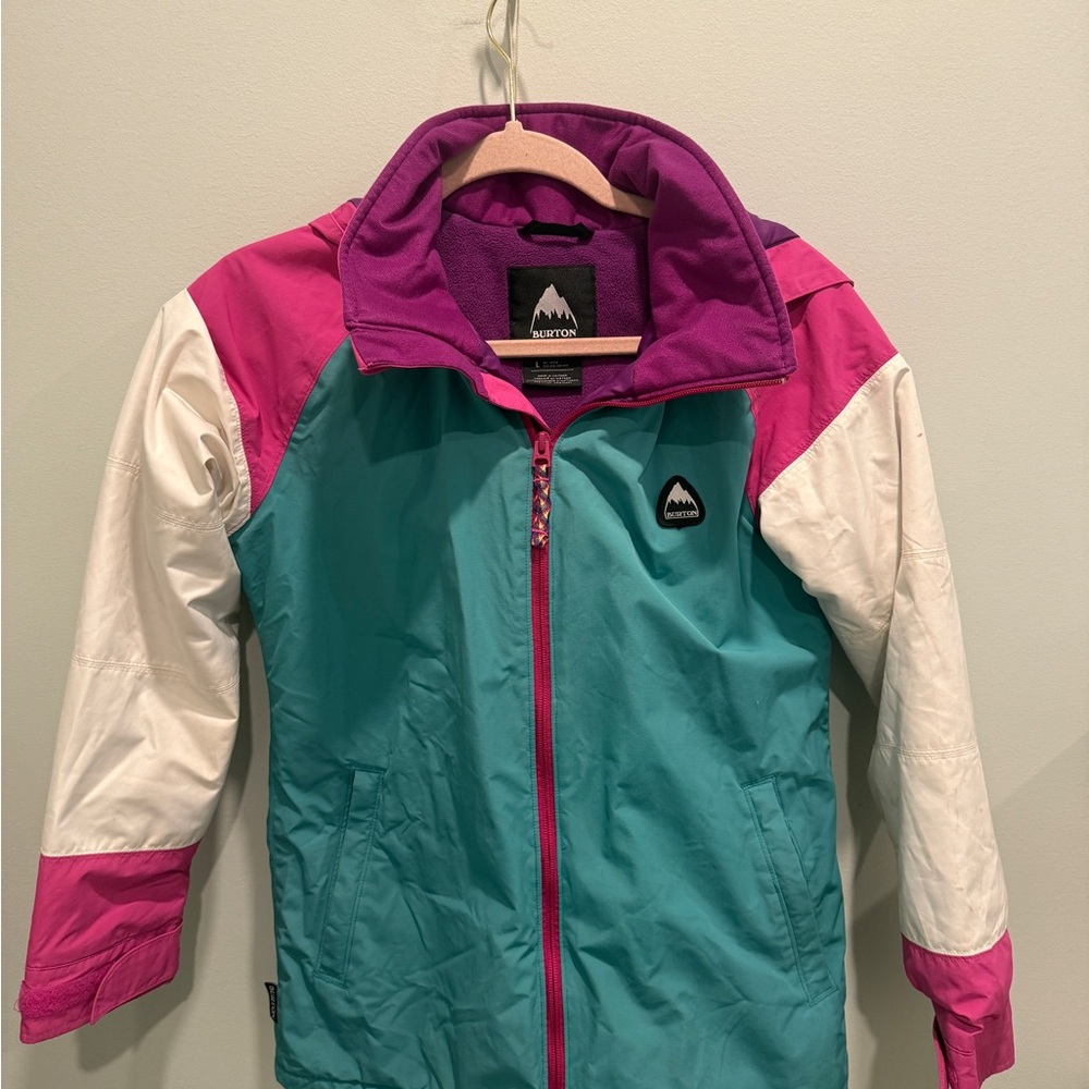 Burton Jacket with Teal and Pink Accents